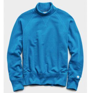 Todd Snyder + Champion Lightweight Turtleneck Sweatshirt in Slate Teal